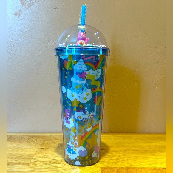 Care Bears Tumbler Made By Silver Buffalo. Hearts Rainbows Magic. Brand New! - Picture 2 of 8
